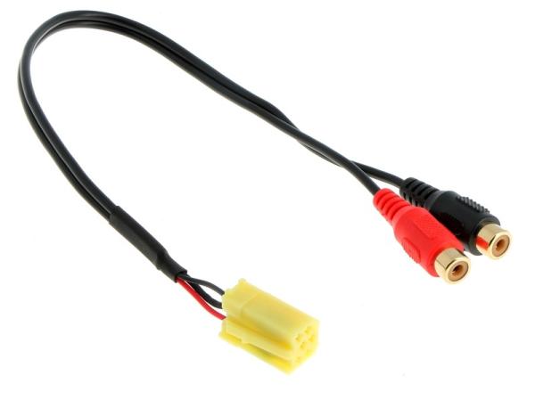 AU05 40149 AUX Adapter ALFA ROMEO, LANCIA, FIAT ab 2007 Mini ISO gelb - Cinch