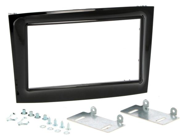 647 4504321 Radioblende FIAT Doblo ab 2015, OPEL Combo 2015 2DIN piano black Installer Kit